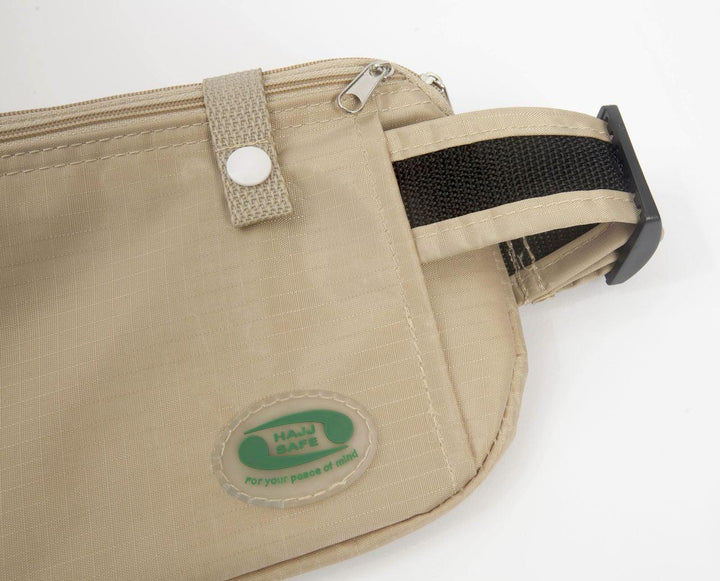 Hajj Safe Anti-Theft Waist Bag and Ihram Belt - Beige Color
