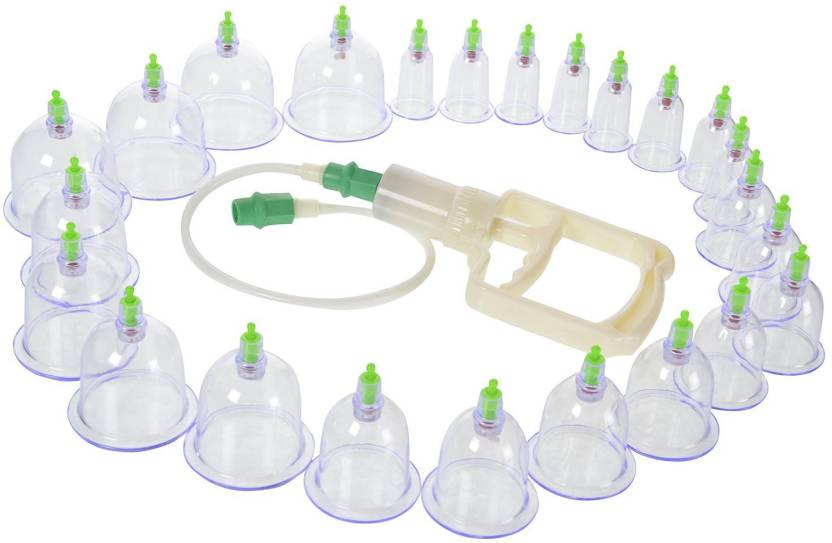 Hijama Cupping Kit - مجموعة معدات العلاج بالحجامة من كانجزو بمقبض ضخ
