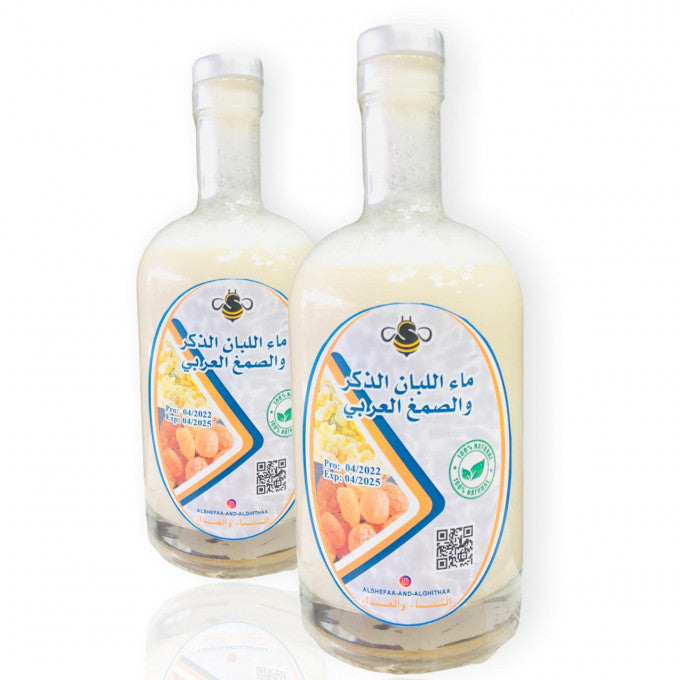 اللبان (اللبان) وماء الصمغ العربي - ماء اللبان الذكر والصمغ العربي 