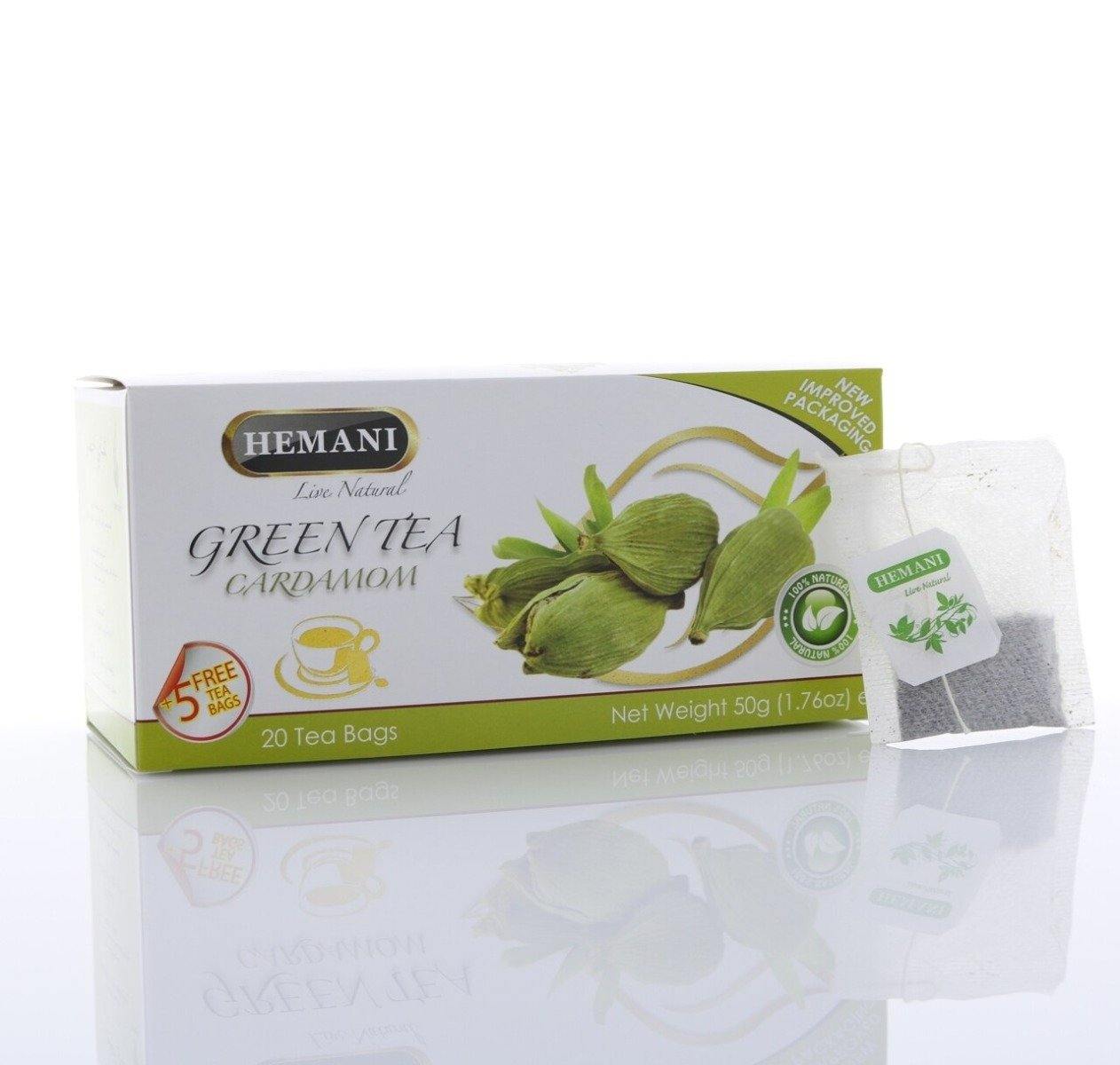Hemani Green Tea Cardamom 40g