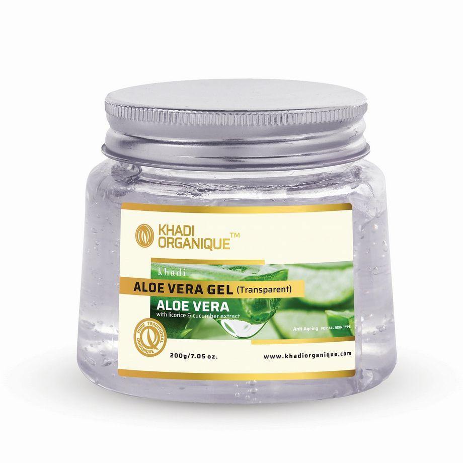 Khadi Organique Natural Aloe Vera Gel (Transparent)