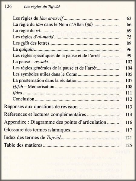 French: Les Règles du Tajwîd pour la Récitation du Coran, Un guide pour Débutant