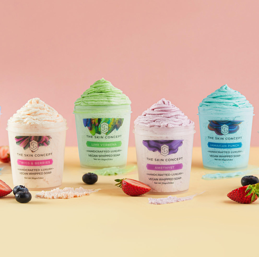 Handmade Vegan Whipped Soap - Twigs & Berries- The Skin Concept