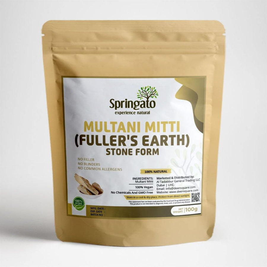 100% Pure Multani Mitti (Fuller's earth) - Stone form - DeenSquare.com