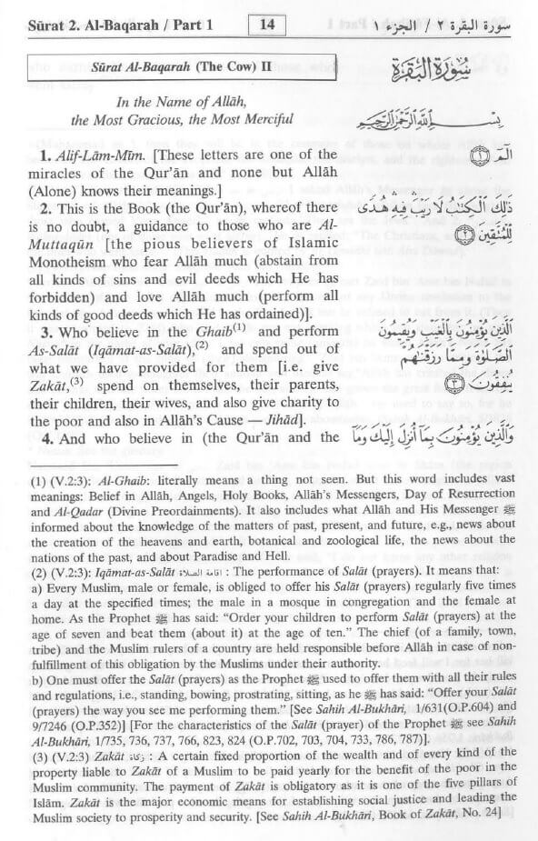 The Noble Quran: English Translation of the Meanings and Commentary 