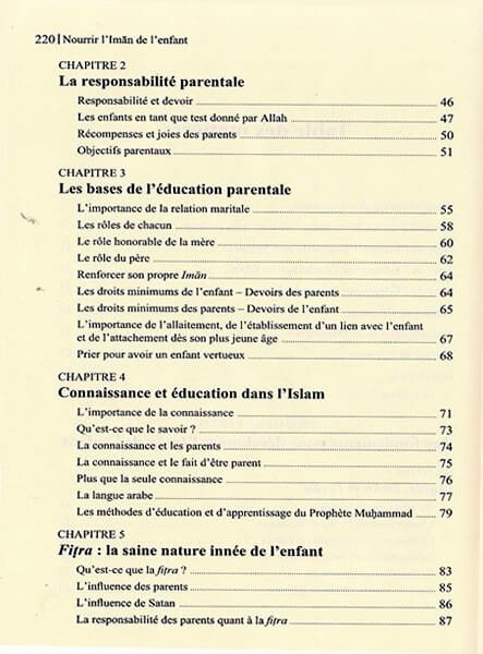 French: Nourrir l’imân de l'enfant (Nurturing Eeman in Children)