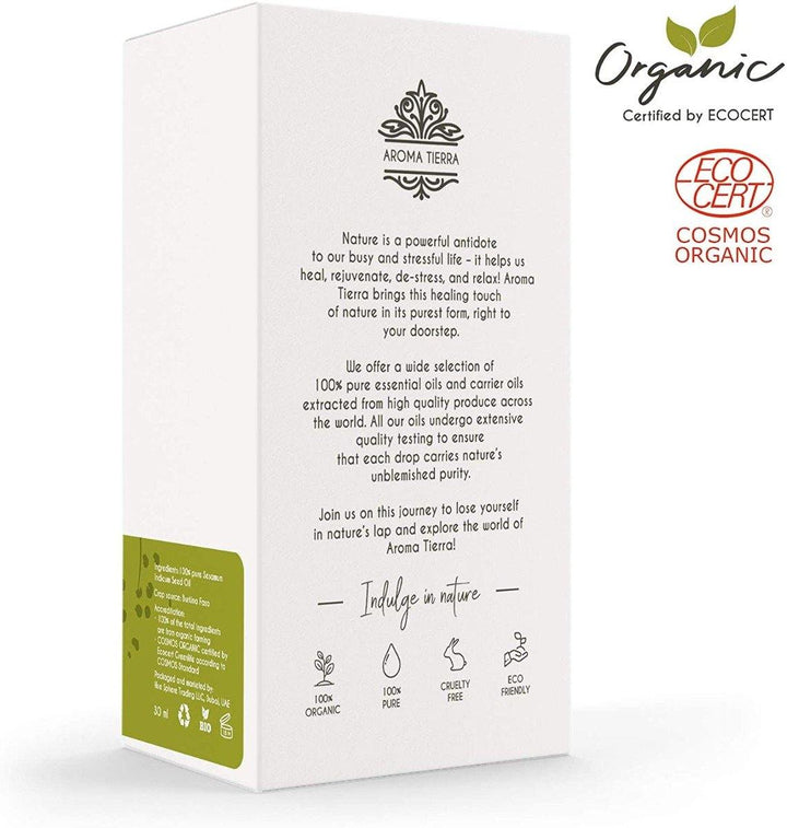 Organic Sesame Oil (Cold Pressed) 100ml - Aroma Tierra - DeenSquare.com