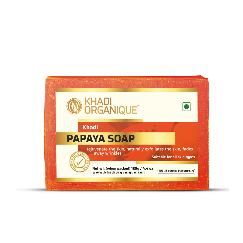 Papaya Soap - khadi organique