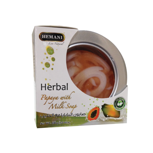 Papaya with Milk Transparent Round Soap 100 gm