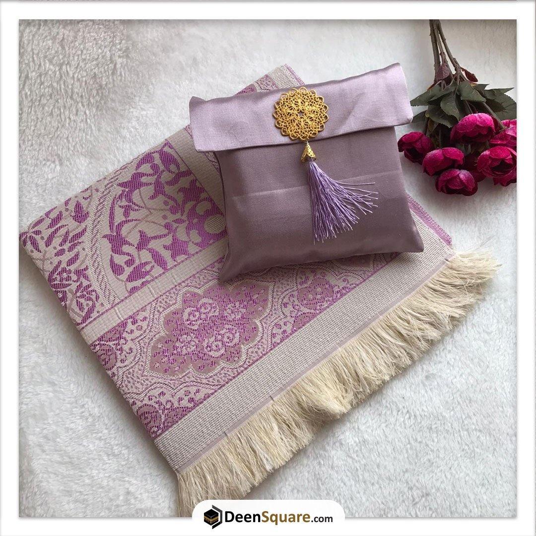 Prayer Rug with Pouch - Purple - DeenSquare.com