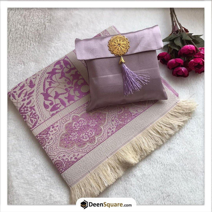 Prayer Rug with Pouch - Purple - DeenSquare.com