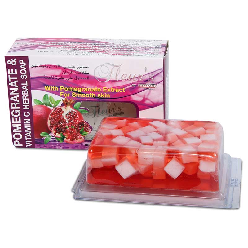 Fleur’s Pomegranate and Vitamin C Soap 100gm