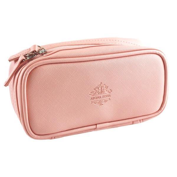 Aroma Tierra - Cosmetic and Essential Oil Bag - Pastel Pink