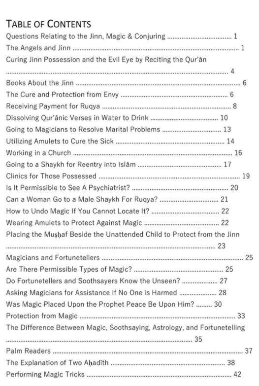 Questions Relating To The Jinn,Magic And Conjuring