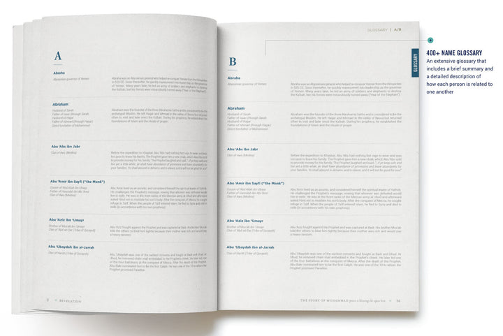 REVELATION: The Story Of Muhammad  glossary book