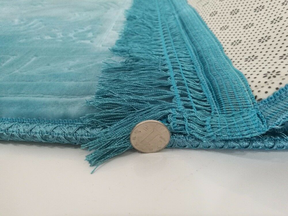 Padded Thick Velvet Prayer Rug Embossed