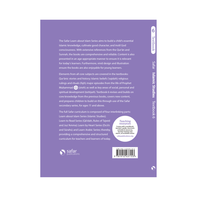 Islamic Studies Textbook 6 - Learn about Islam Series by Safar Publications