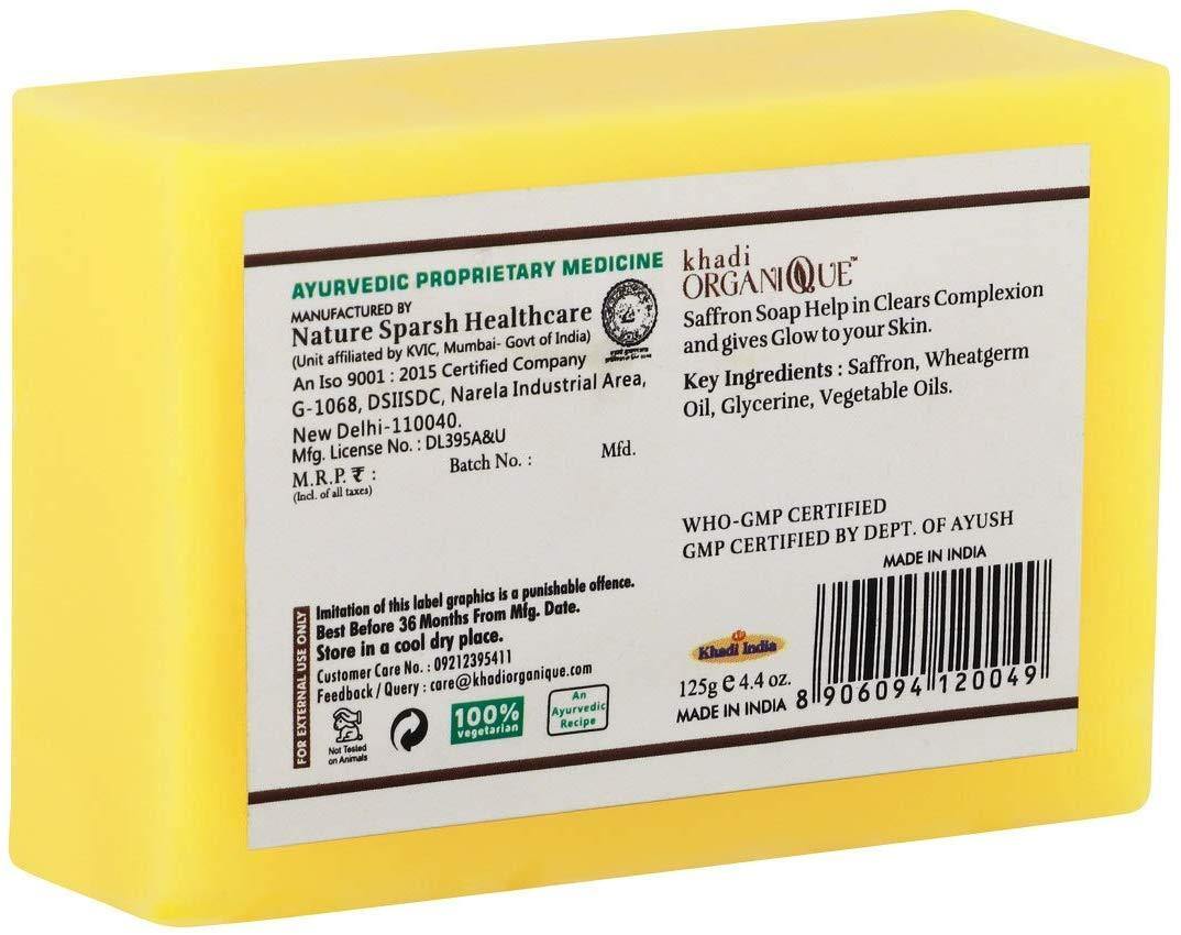 Saffron Soap - Khadi Organique