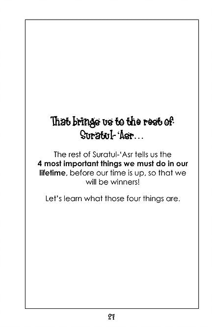 Mini Tafseer Surah 103 Suratul Asr (Time)