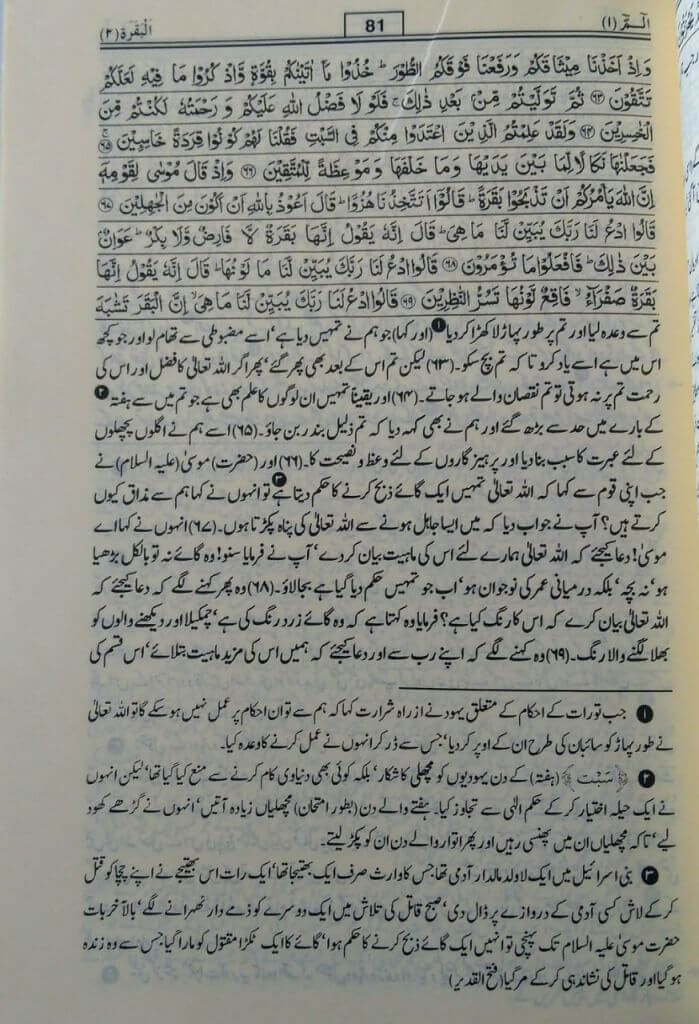 Quran Tafseer Ahsan-Ul-Bayan - Small Size - 12 x 17 cm : Urdu