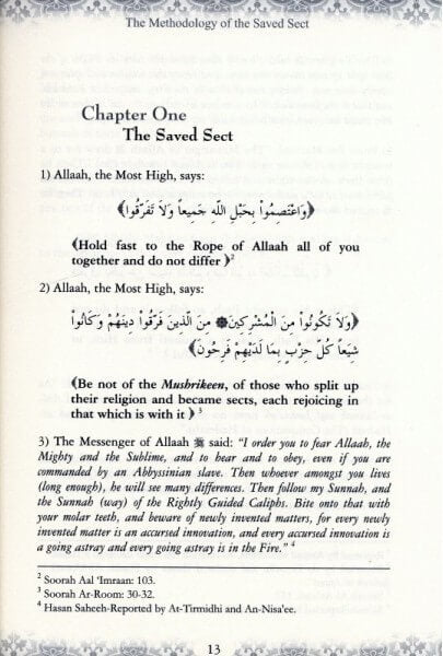 The Methodology of the Saved Sect