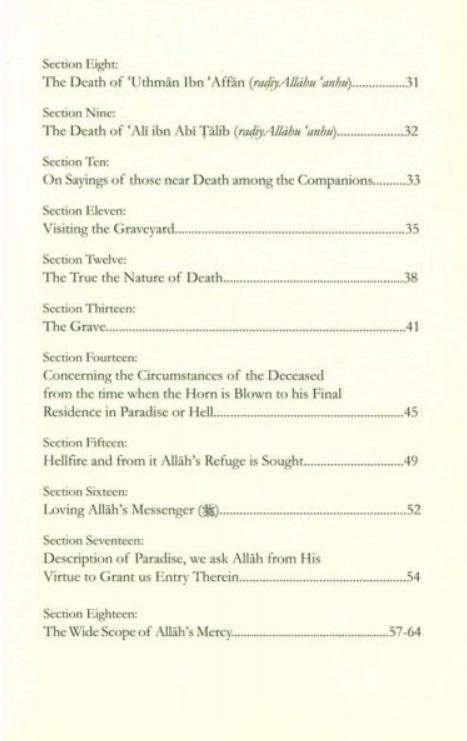 The Remembrance Of Death And The Afterlife