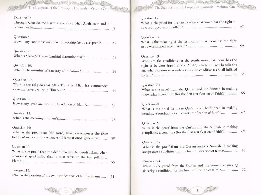 The Signposts of the Propagated Sunnah for the Creed of the Saved and Aided Group - Volume One