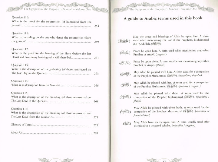 The Signposts of the Propagated Sunnah for the Creed of the Saved and Aided Group - Volume One