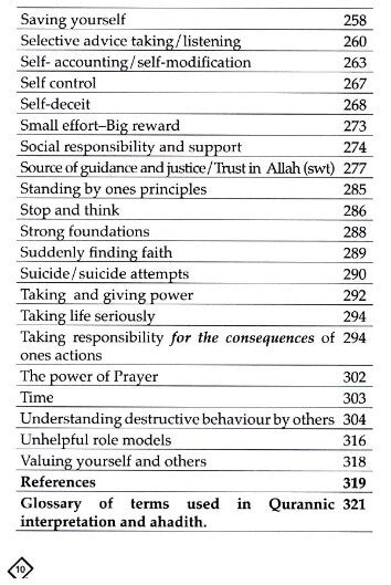 Therapy from the Quran and Ahadith - A Reference Guide for Character Development 