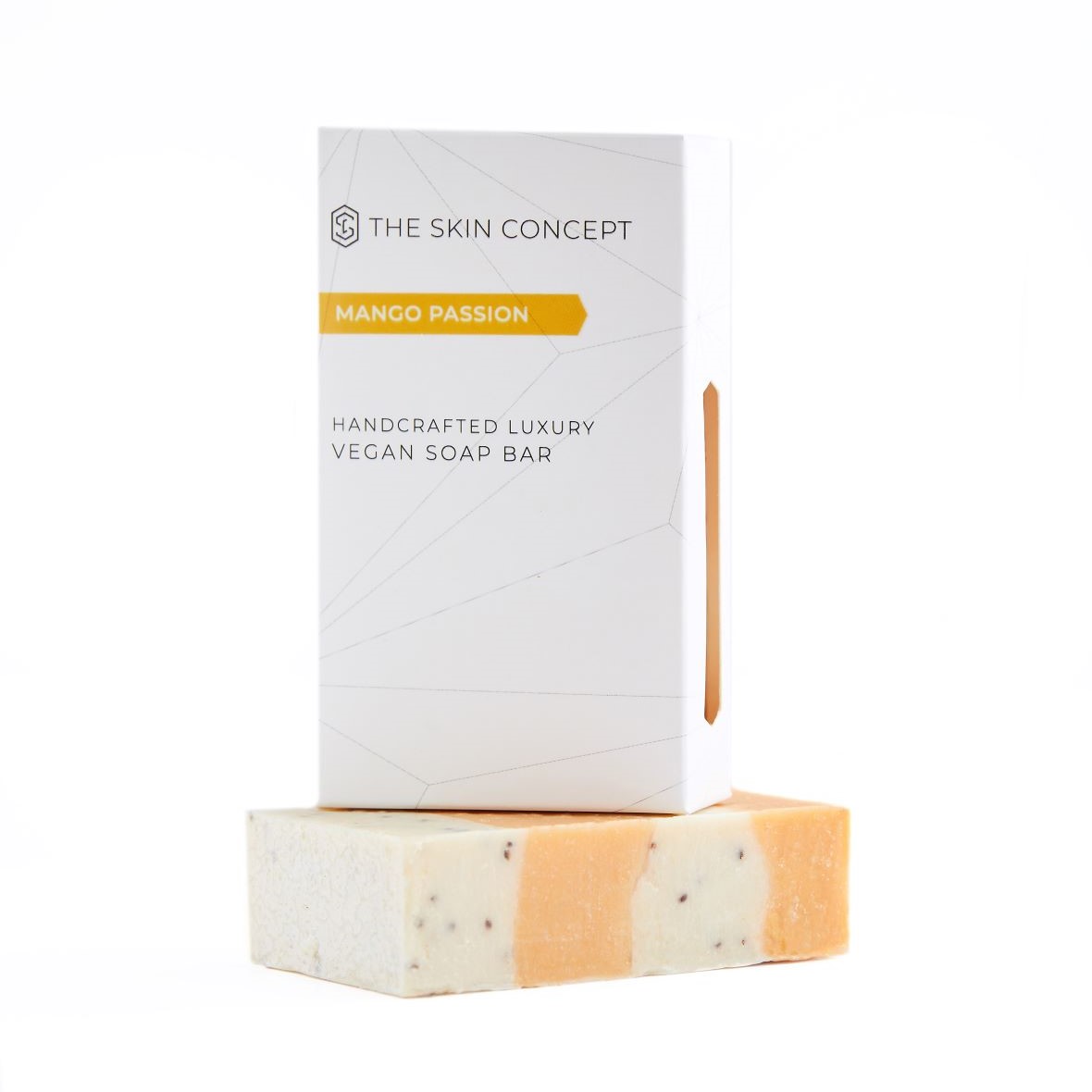 Handmade Artisanal Scrub Soap Bar - Mango Passion- The Skin Concept