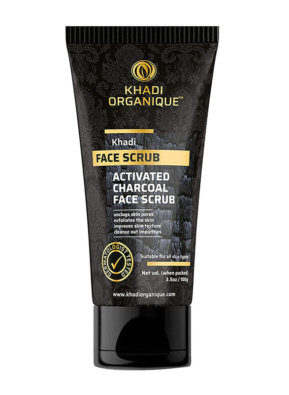 Activated Charcoal Face Scrub - Khadi Organique