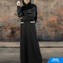 Elegant Embroidered Abaya - Black