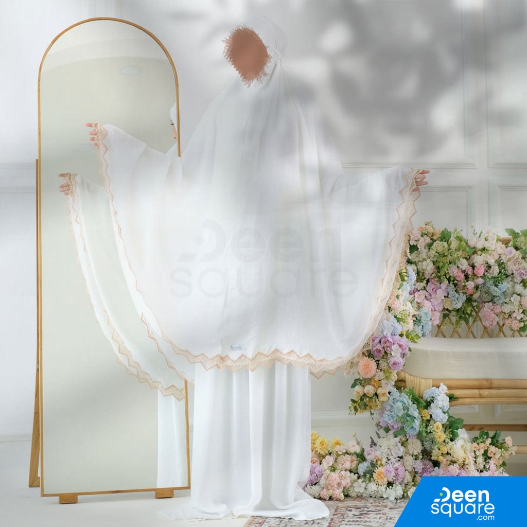 Zaujah Santorini Silk Prayer Dress - Malaysian Telekung