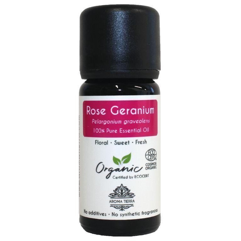 Organic Rose Geranium Essential Oil - 100% Pure & Organic