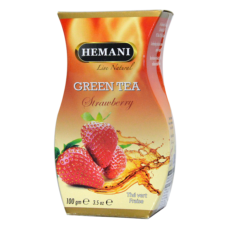 Hemani Green Tea Strawberry 100g