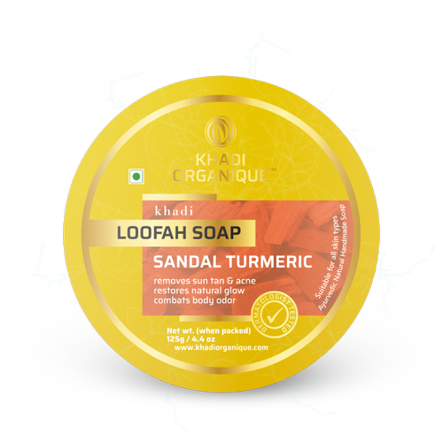 Sandalwood And Turmeric Loofah Soap - Khadi Organique
