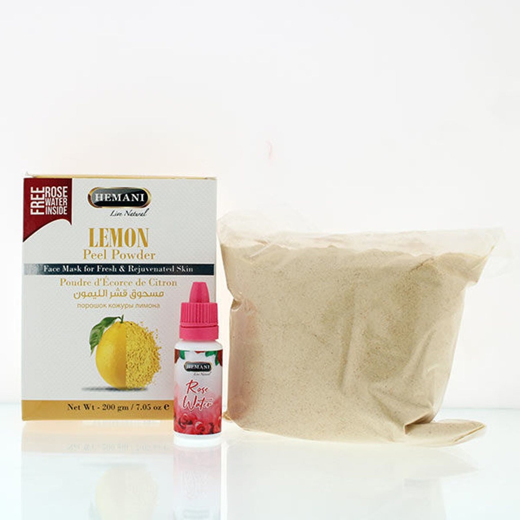 Lemon Peel Powder with free Rose Water Inside