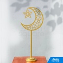 Moon and Star Stand for Ramadan Decoration - Medium Size | حامل القمر والنجمة لزينة رمضان