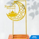 Ramadan Mubarak Stand for Ramadan Decoration | حامل رمضان مبارك لزينة رمضان