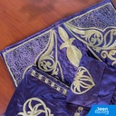 Velvet Silk Embroidered Prayer Mat & Quran Pouch - Gift Edition | سجادة الصلاة المخملية بالحرير المطرزة وحقيبة القرآن - الطبعة الهدية
