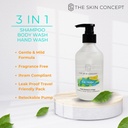 Fragrance Free 3 in 1 Wash (Shampoo, Body & Hand Wash) - The Skin Concept