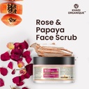 Rose & Papaya Face Scrub - Khadi Organique