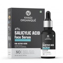 Salicylic Acid 2% + Hyaluronic Acid 1% Clarifying Face Serum - Khadi Organique