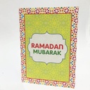Ramadan Mubarak Cards with envelopes (6 pcs)
